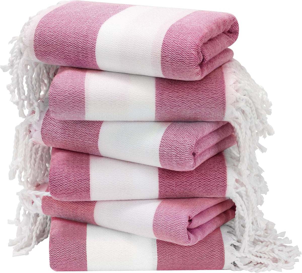 6 Packs Oversized Stripe Turkish Beach Towel 74"x38" Thin Quick Dry Sand Free Pool Bath Swim Towels Extra Large XL Clearance Blanket Adult Travel Vacation Essentials Accessories