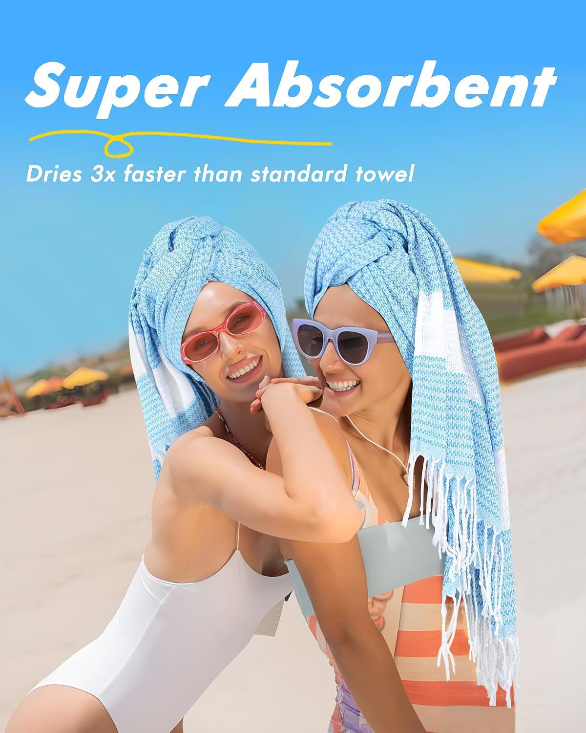 6 Packs Oversized Stripe Turkish Beach Towel 74"x38" Thin Quick Dry Sand Free Pool Bath Swim Towels Extra Large XL Clearance Blanket Adult Travel Vacation Essentials Accessories