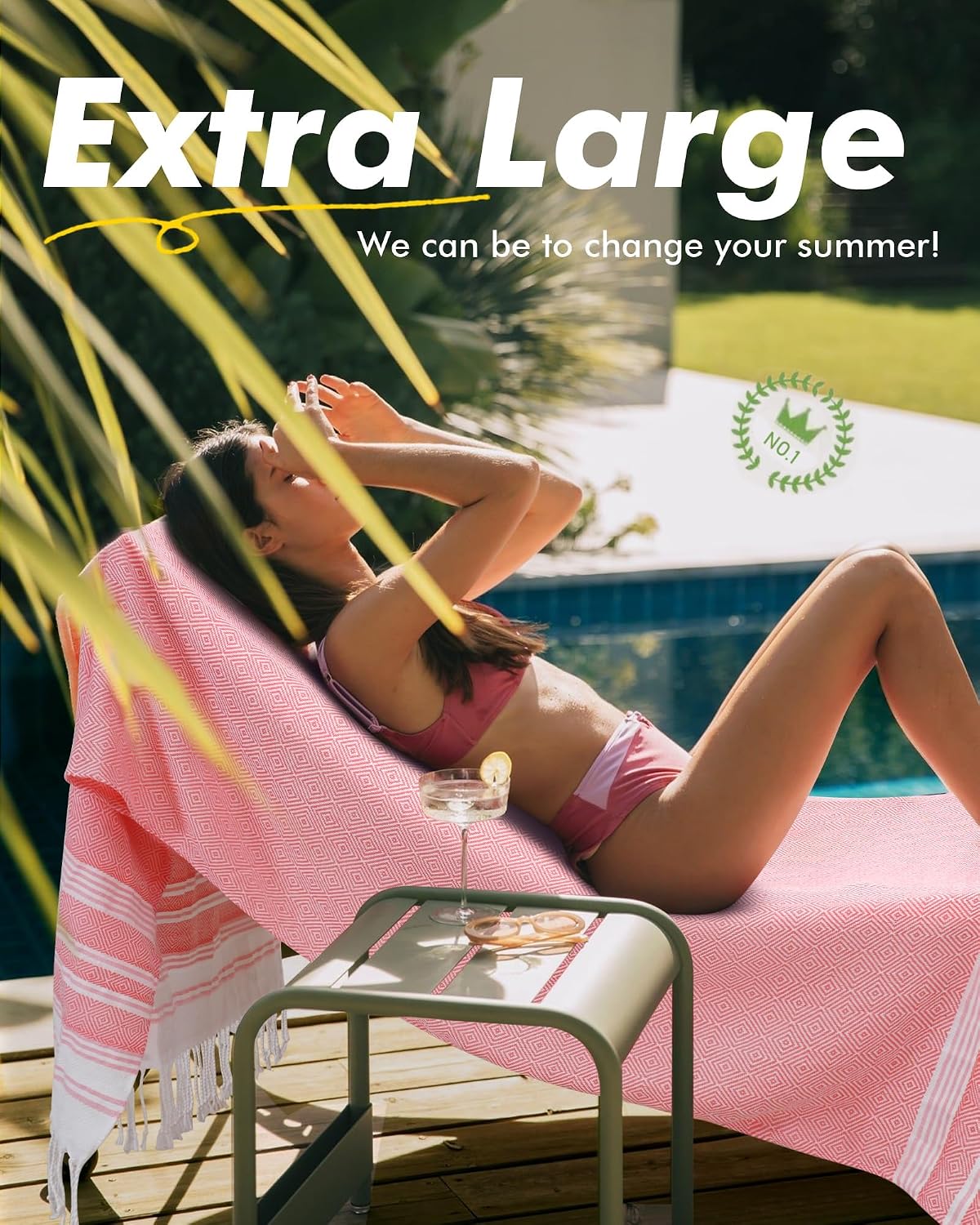 6 Packs Oversized Stripe Turkish Beach Towel 74"x38" Thin Quick Dry Sand Free Pool Bath Swim Towels Extra Large XL Clearance Blanket Adult Travel Vacation Essentials Accessories