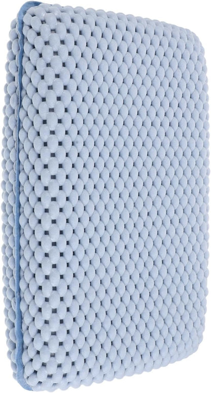 Waterproof Spa Bathtub Pillow with Suction Cups Ergonomic Memory Foam Bath Cushion for Neck and Head Support Non-Slip Soft Bath Pillow for Tub Use
