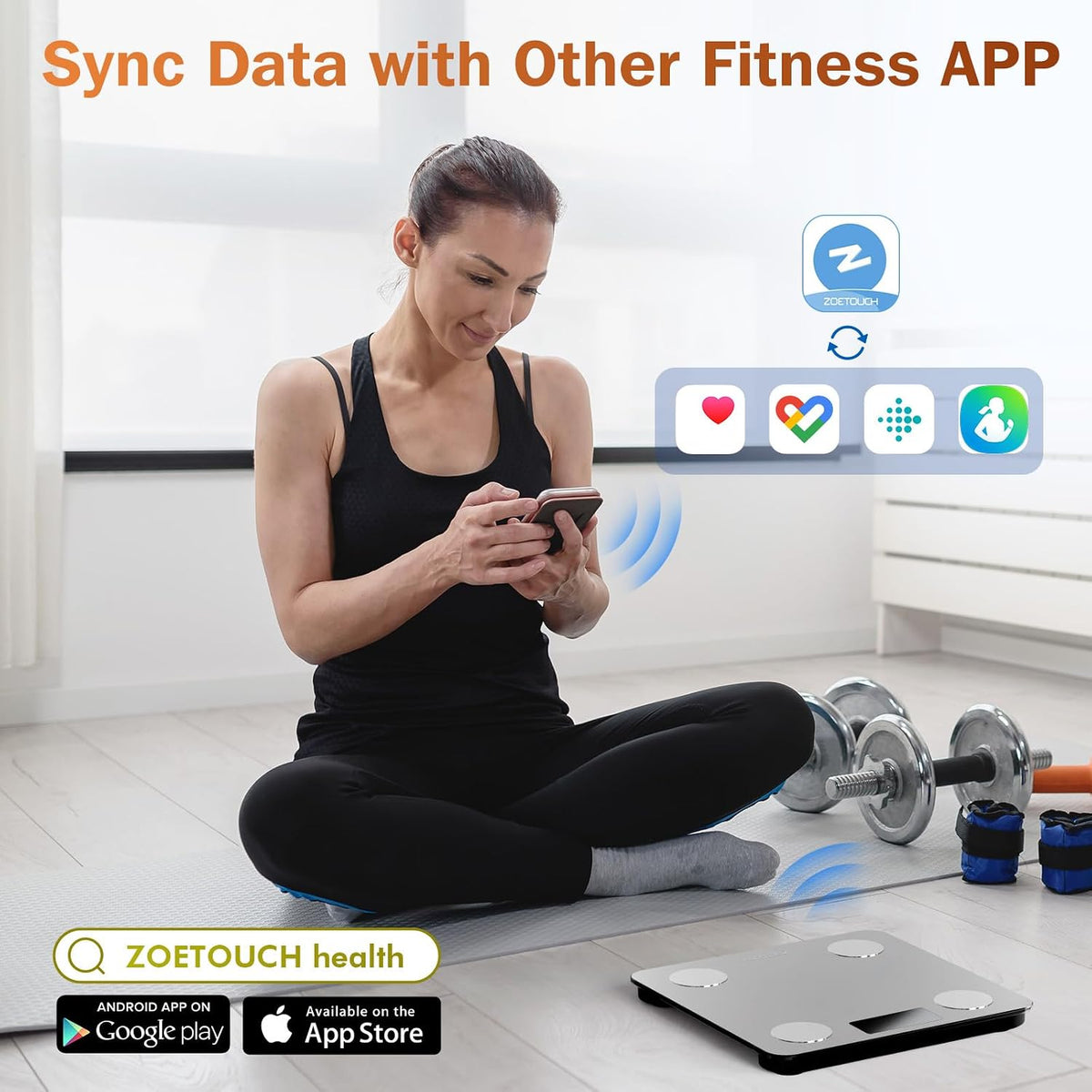 Smart Bathroom Scale for Body Weight and Fat, BMI, Digital