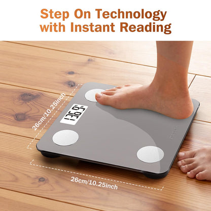 Smart Bathroom Scale for Body Weight and Fat, BMI, Digital