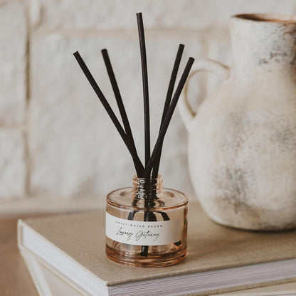 Salt and Sea Reed Diffuser - Sea Salt, Citrus, Musk & Amber Scent - Long-Lasting 4 Month Home Fragrance, Non-Toxic, Aesthetic Home & Bathroom Decor, Made in USA, 3.5 Fl Oz