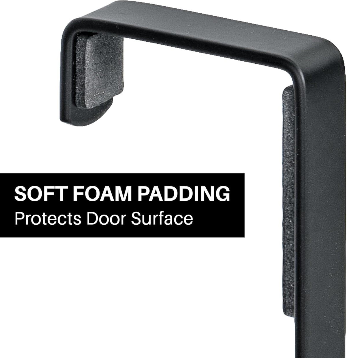LYNK Professional® Home™ Over the Door Hooks - 9 Hook – Over the Door Coat Rack - Over the Door Hanger - Hanging Towels or Clothes - Bathroom, Bedroom, Laundry Room - Lifetime Ltd. Warranty, Black