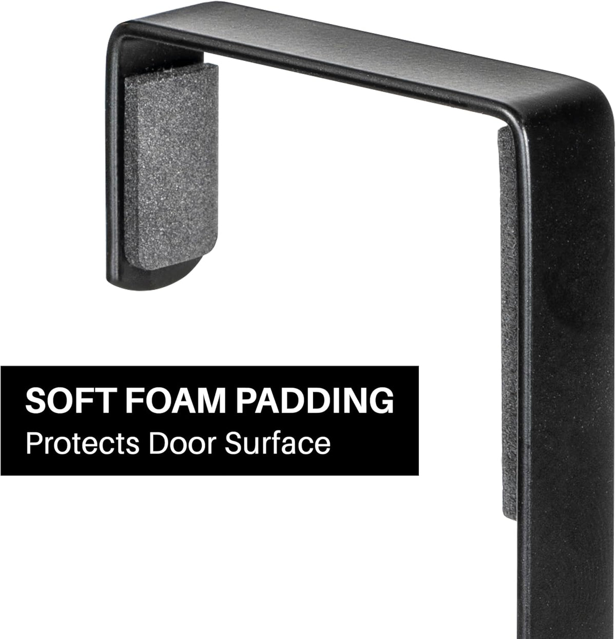LYNK Professional® Home™ Over the Door Hooks - 9 Hook – Over the Door Coat Rack - Over the Door Hanger - Hanging Towels or Clothes - Bathroom, Bedroom, Laundry Room - Lifetime Ltd. Warranty, Black