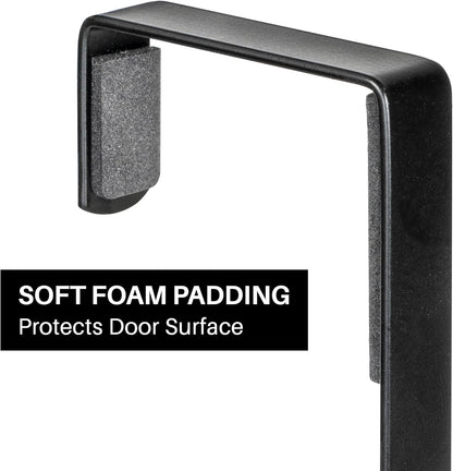 LYNK Professional® Home™ Over the Door Hooks - 9 Hook – Over the Door Coat Rack - Over the Door Hanger - Hanging Towels or Clothes - Bathroom, Bedroom, Laundry Room - Lifetime Ltd. Warranty, Black