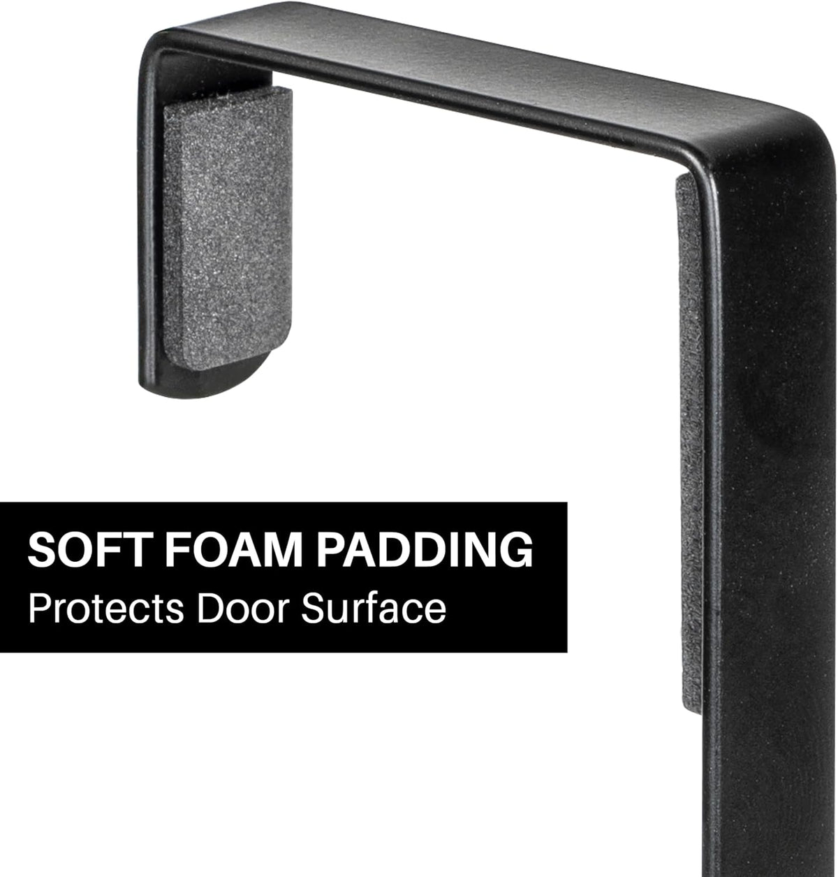 LYNK Professional® Home™ Over the Door Hooks - 9 Hook – Over the Door Coat Rack - Over the Door Hanger - Hanging Towels or Clothes - Bathroom, Bedroom, Laundry Room - Lifetime Ltd. Warranty, Black