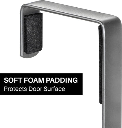 LYNK Professional® Home™ Over the Door Hooks - 9 Hook – Over the Door Coat Rack - Over the Door Hanger - Hanging Towels or Clothes - Bathroom, Bedroom, Laundry Room - Lifetime Ltd. Warranty, Black