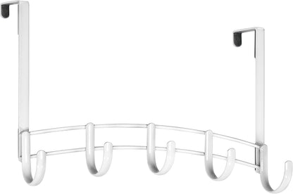 LYNK Professional® Home™ Over the Door Hooks - 9 Hook – Over the Door Coat Rack - Over the Door Hanger - Hanging Towels or Clothes - Bathroom, Bedroom, Laundry Room - Lifetime Ltd. Warranty, Black
