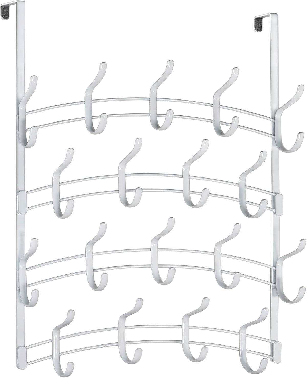 LYNK Professional® Home™ Over the Door Hooks - 9 Hook – Over the Door Coat Rack - Over the Door Hanger - Hanging Towels or Clothes - Bathroom, Bedroom, Laundry Room - Lifetime Ltd. Warranty, Black