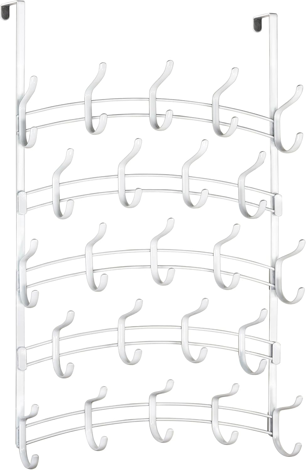 LYNK Professional® Home™ Over the Door Hooks - 9 Hook – Over the Door Coat Rack - Over the Door Hanger - Hanging Towels or Clothes - Bathroom, Bedroom, Laundry Room - Lifetime Ltd. Warranty, Black