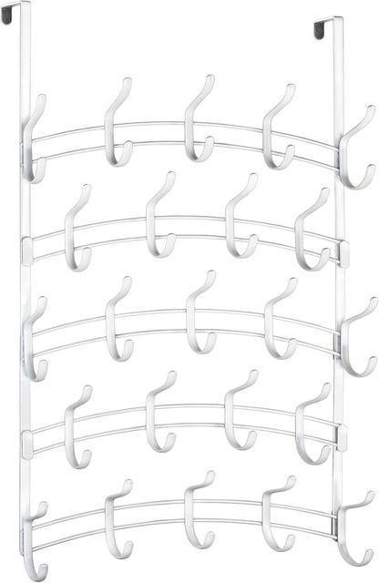 LYNK Professional® Home™ Over the Door Hooks - 9 Hook – Over the Door Coat Rack - Over the Door Hanger - Hanging Towels or Clothes - Bathroom, Bedroom, Laundry Room - Lifetime Ltd. Warranty, Black