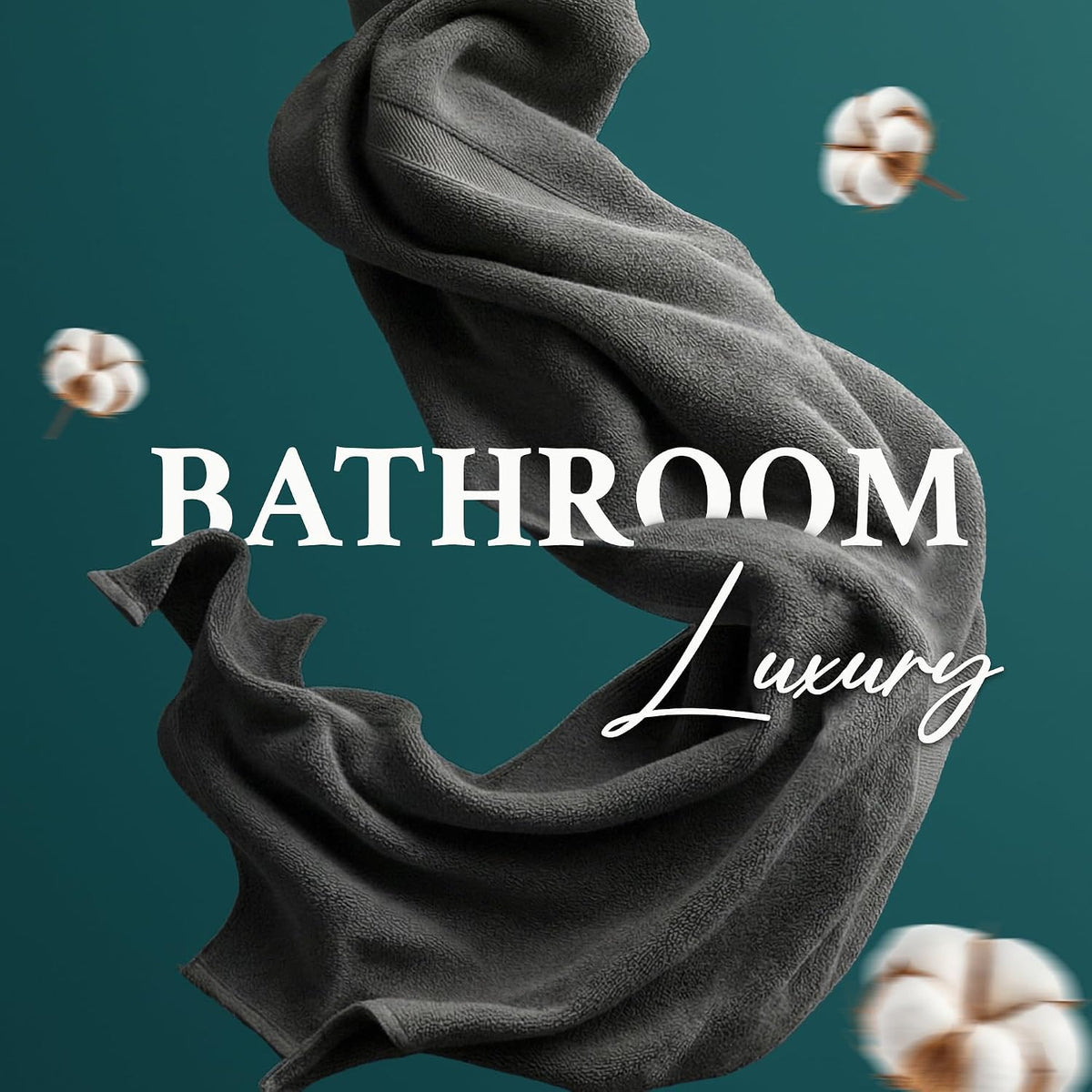 Luxury Bath Towels Extra Large Fluffy Set of 2 Plush Hotel Towel for Bathroom Luxury Made from Soft Superior Turkish Cotton, Thick, Absorbent, Easy Dry, Durable (Green - 30x56)