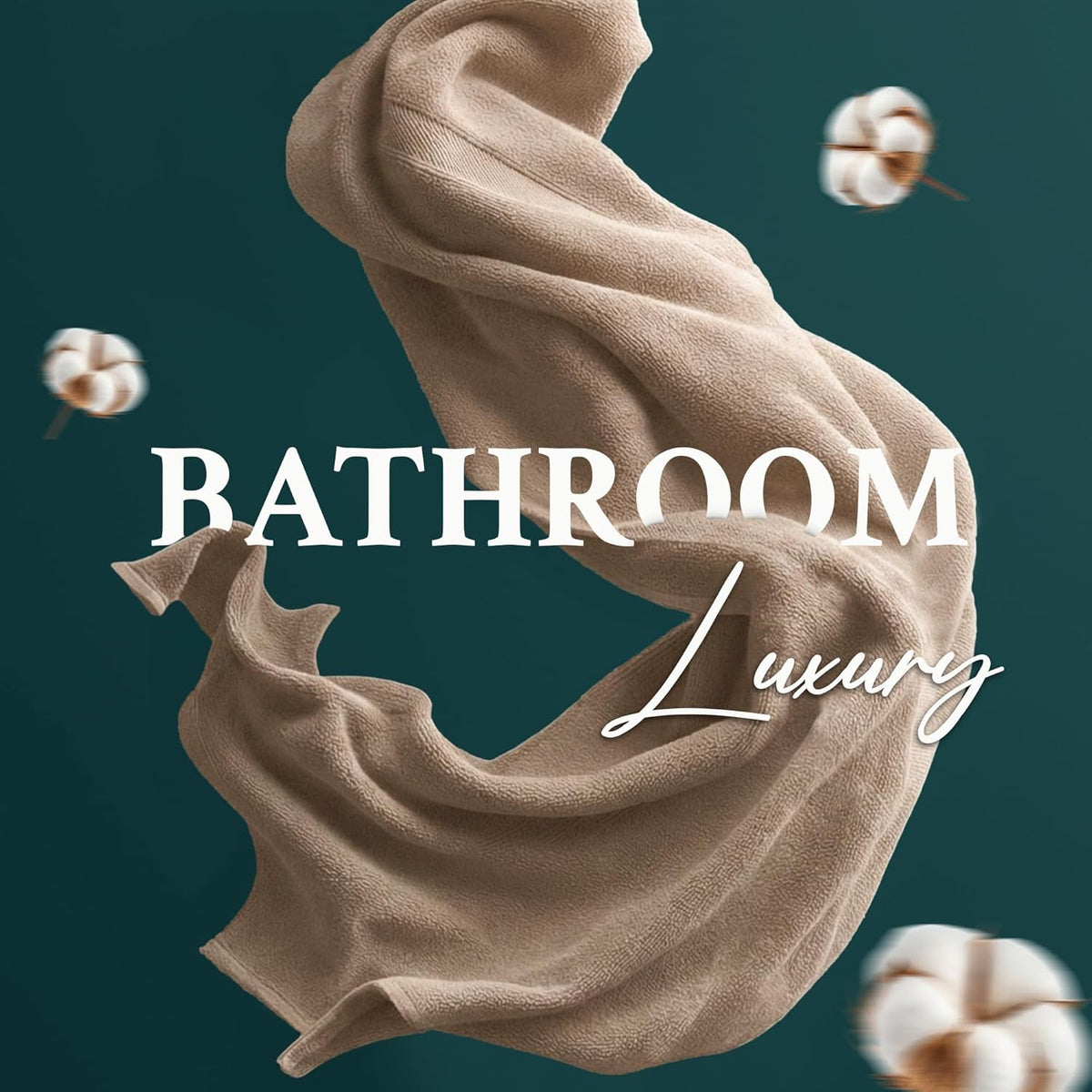 Luxury Bath Towels Extra Large Fluffy Set of 2 Plush Hotel Towel for Bathroom Luxury Made from Soft Superior Turkish Cotton, Thick, Absorbent, Easy Dry, Durable (Green - 30x56)