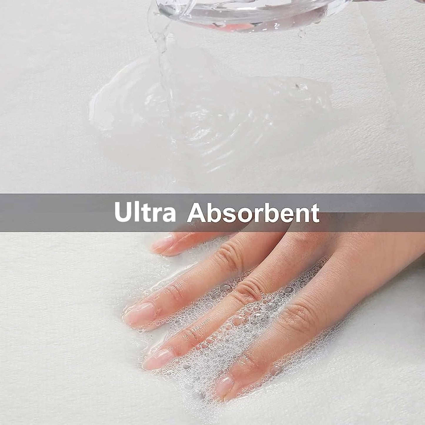 Memory Foam Bath Mat 24 x 16, Ultra Soft Absorbent Bathroom Rugs - Colors B