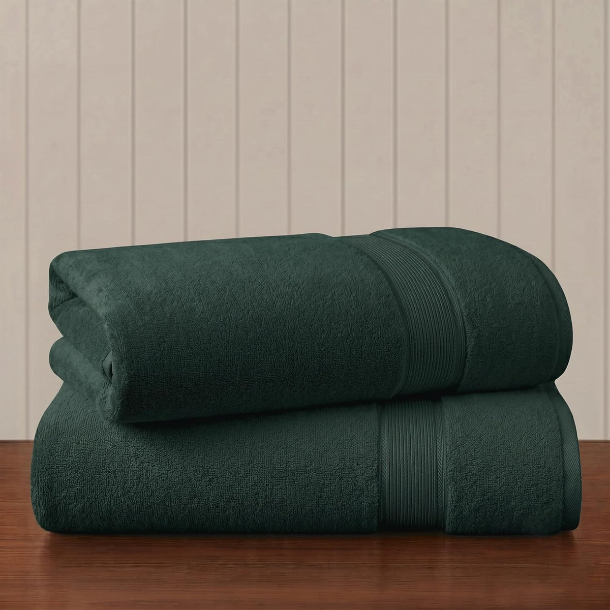 800GSM 100% Cotton Bathroom Bath Towel Set of 8, Grey | Long Staple, Highly Absorbent, Durable Hotel Spa Quality, Quick Dry, Double Stitched Hems, Lint Reducing, OEKO-TEX Certified - Colors B