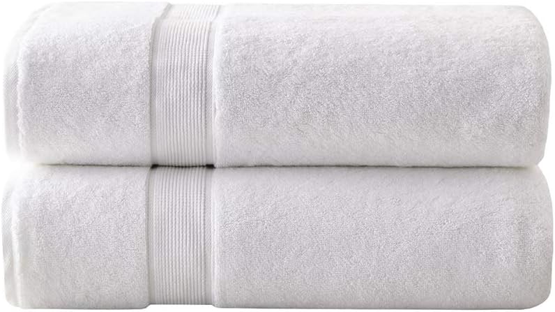 800GSM 100% Cotton Bathroom Bath Towel Set of 8, Grey | Long Staple, Highly Absorbent, Durable Hotel Spa Quality, Quick Dry, Double Stitched Hems, Lint Reducing, OEKO-TEX Certified - Colors B