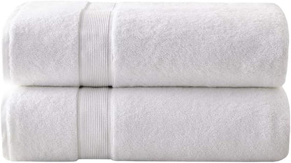 800GSM 100% Cotton Bathroom Bath Towel Set of 8, Grey | Long Staple, Highly Absorbent, Durable Hotel Spa Quality, Quick Dry, Double Stitched Hems, Lint Reducing, OEKO-TEX Certified - Colors B