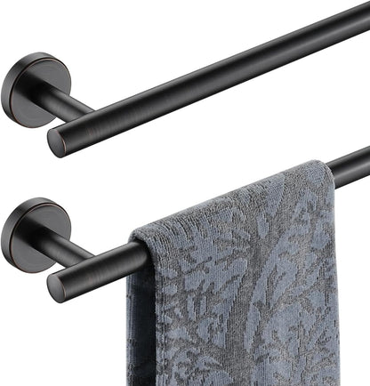 JQK Bath Towel Bar, 33 Inch 304 Stainless Steel Thicken 0.8mm Single Towel Rack for Bathroom, Towel Holder Brushed Finished Wall Mount, Useable Length 30 Inch, TB110L30-BN
