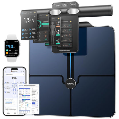 Smart Scale for Body Weight, TFT Handle Display, Rechargeable