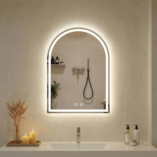DUMOS 24.1"x32.1" LED Bathroom Mirror, Bathroom Vanity Mirror