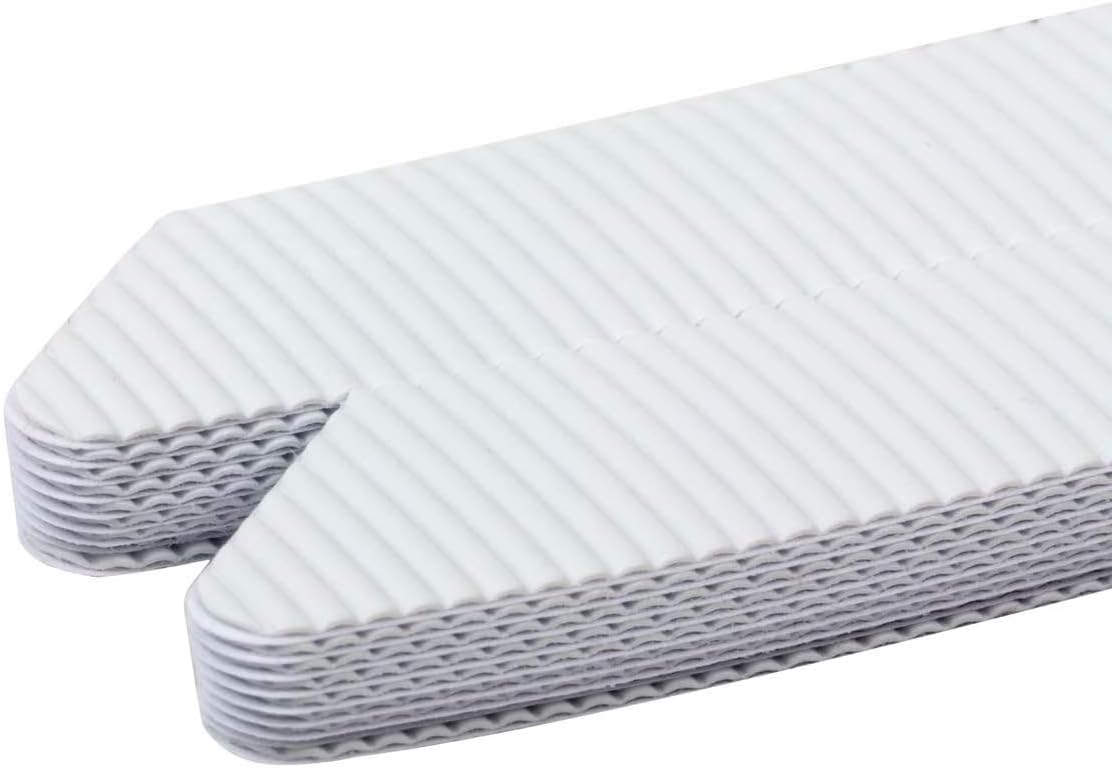 Adhesive Tub Tread Strips, 0.75 x 8.5-Inch Each, 18 Pack, White (663138)