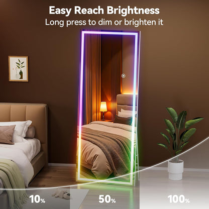 Hasipu 28''x 20'' Bathroom Mirror with Lights, Anti-Fog, Dimmable, Home Mirror Bathroom Mirrors for Over Sink Wall, Memory Function, Tempered Glass, Shatter-Proof, Wall Mounted