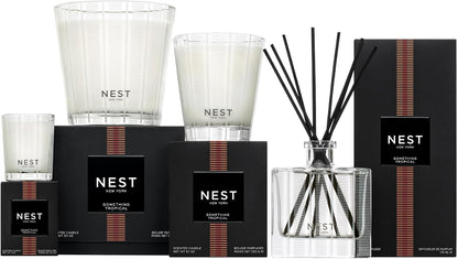 Reed Diffuser, Bamboo - 5.9 fl oz - Fragrance for Up to 90 Days - Reusable, Refillable Glass Holder - Includes 8 All-Natural Reed Sticks - Flame Free