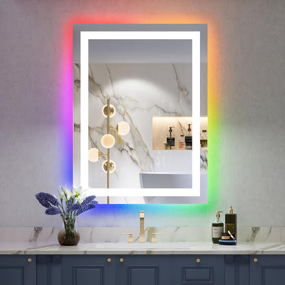 60x36 LED Bathroom Mirror with Lights, Lighted Vanity Mirror - Colors A