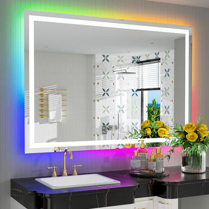 60x36 LED Bathroom Mirror with Lights, Lighted Vanity Mirror - Colors A