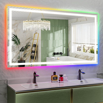 60x36 LED Bathroom Mirror with Lights, Lighted Vanity Mirror - Colors A