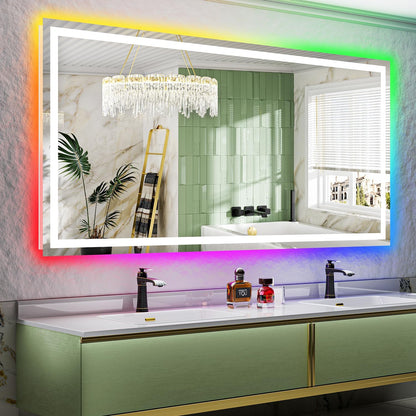 60x36 LED Bathroom Mirror with Lights, Lighted Vanity Mirror - Colors A