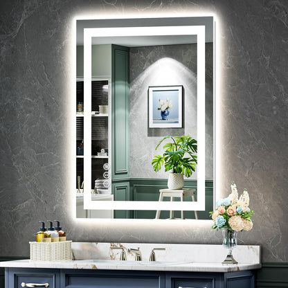 60x36 LED Bathroom Mirror with Lights, Lighted Vanity Mirror - Colors A