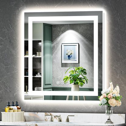 60x36 LED Bathroom Mirror with Lights, Lighted Vanity Mirror - Colors A