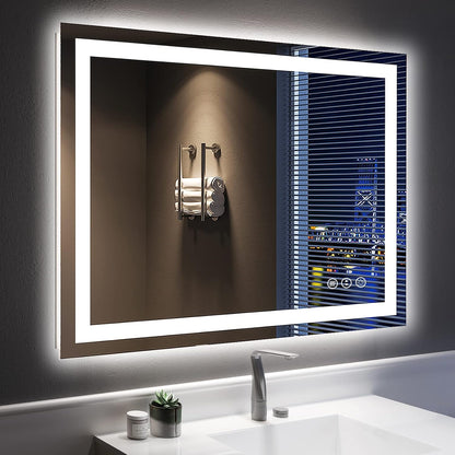 60x36 LED Bathroom Mirror with Lights, Lighted Vanity Mirror - Colors A