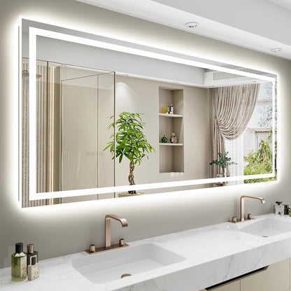 60x36 LED Bathroom Mirror with Lights, Lighted Vanity Mirror - Colors A