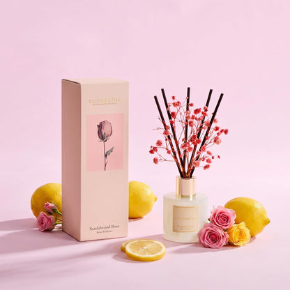 Reed Diffuser Set, Clean Linen 6.7 fl oz Scented Diffuser with Sticks Home Fragrance Reed Diffuser for Bathroom Shelf Décor