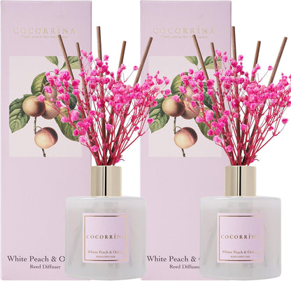 Reed Diffuser Set, Clean Linen 6.7 fl oz Scented Diffuser with Sticks Home Fragrance Reed Diffuser for Bathroom Shelf Décor