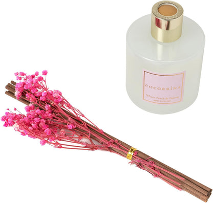 Reed Diffuser Set, Clean Linen 6.7 fl oz Scented Diffuser with Sticks Home Fragrance Reed Diffuser for Bathroom Shelf Décor
