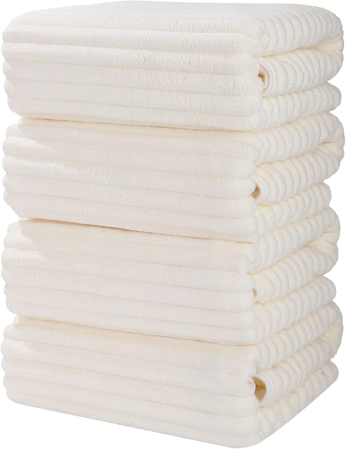 Luxury 2-Piece Quick-Dry Bath Towel Set 27.5X 55 Inches – Ultra Soft Microfiber for Bathroom, Bar, Pool, Gym & Travel – Elegant Twill Design