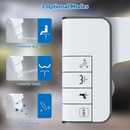 Bidet Attachment for Toilet, Dual Nozzle for Frontal & Rear Wash