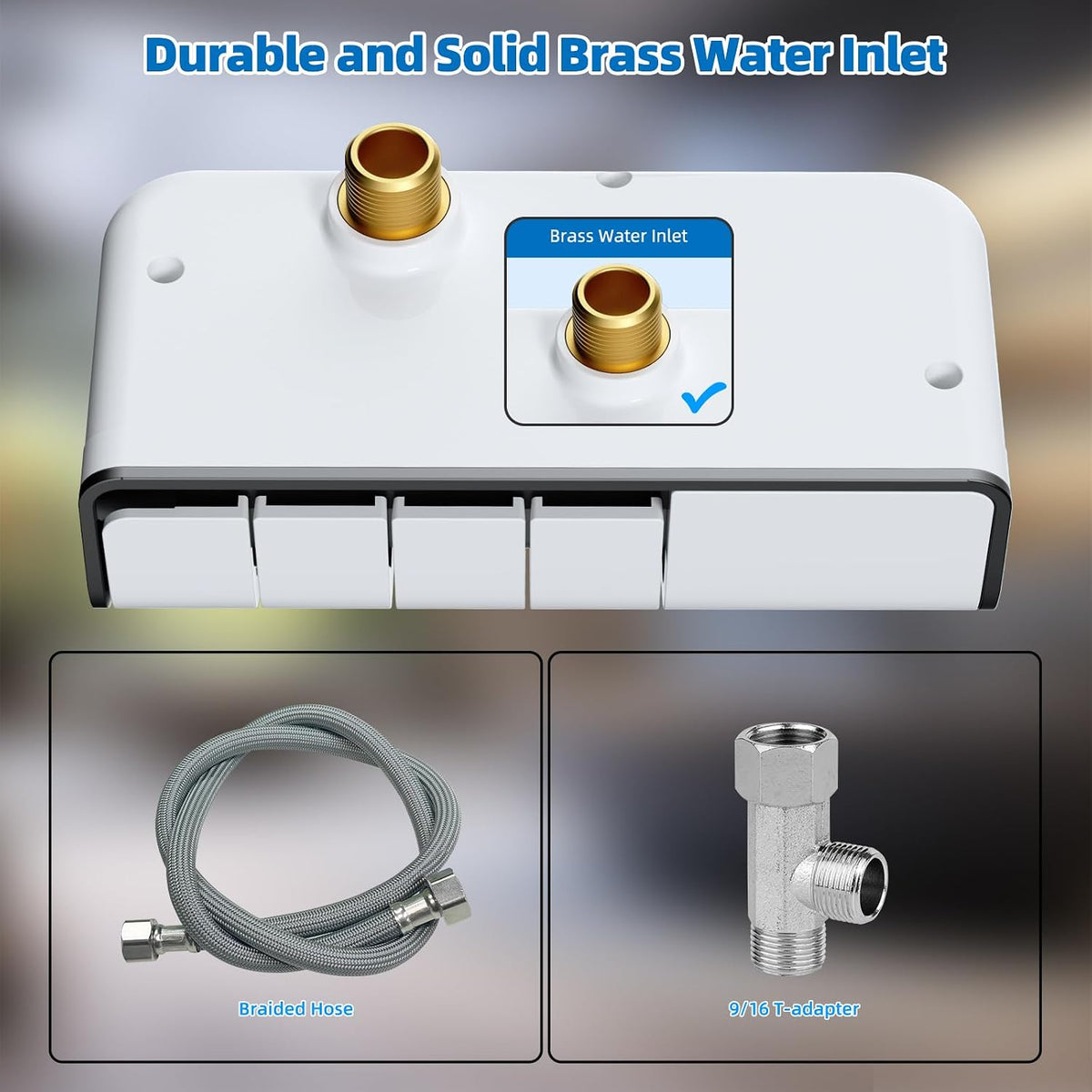 Bidet Attachment for Toilet, Dual Nozzle for Frontal & Rear Wash