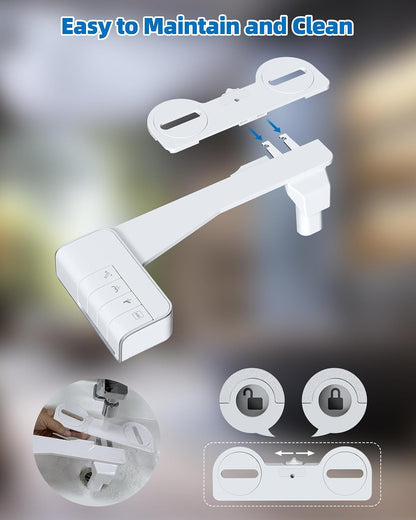 Bidet Attachment for Toilet, Dual Nozzle for Frontal & Rear Wash