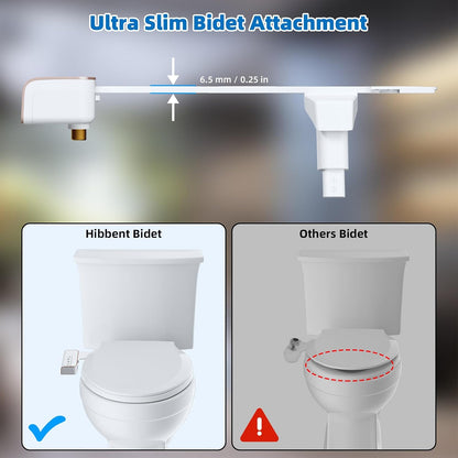 Bidet Attachment for Toilet, Dual Nozzle for Frontal & Rear Wash