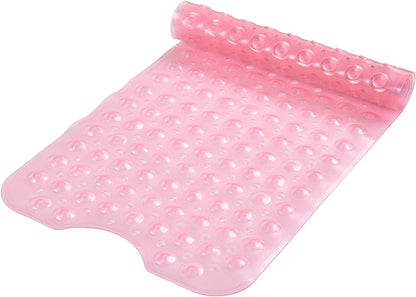 Upgrade Baby Bath Mat Non Slip Extra Long Bathtub Mat for Kids 40 X 16 Inch - Eco Friendly Bath Tub Mat with 200 Big Suction Cups,Machine Washable Shower Mat,Blue