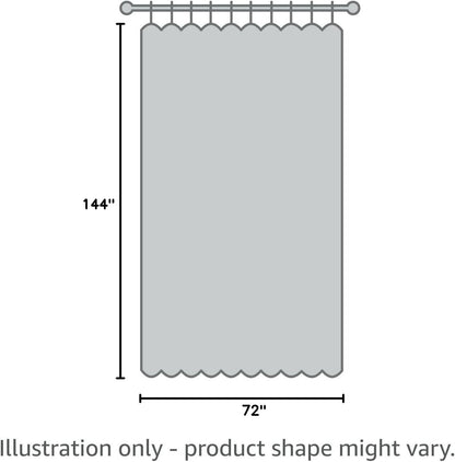 Waffle Weave White Shower Curtain Hotel, Standard Size