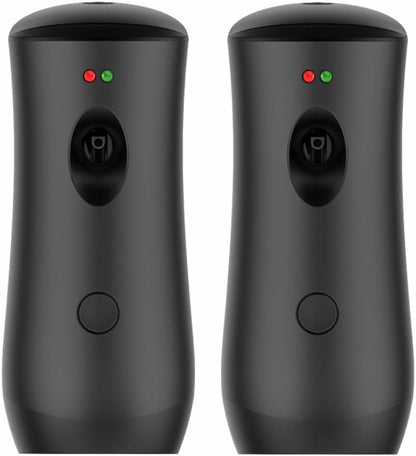 Automatic Air Freshener Spray Dispenser Black Wall Mounted or Free Standing Battery Operated Sprayer for Home or Commercial Use, 3 Auto Scent Release Time Settings for Room/Bathroom Freshness