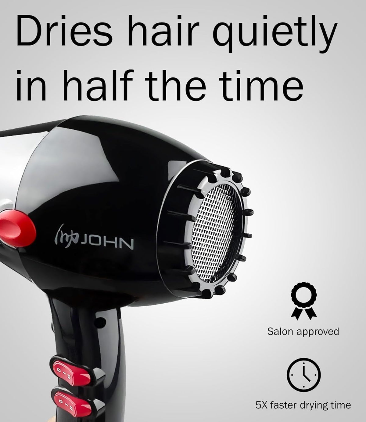 Hair Blow Dryer,Professional Salon Ionic 2200W,Blast Turbo 6900,Black