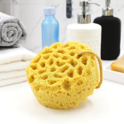 Bath Sponge, Foam Loofah, Shower Sponge for Body, Curvy, 3 Pack | Large Size, Lots of Lather, Bath Sponges for Shower, Body Scrubber for Bathing, Body Wash Women, Exfoliating Loofah Sponge
