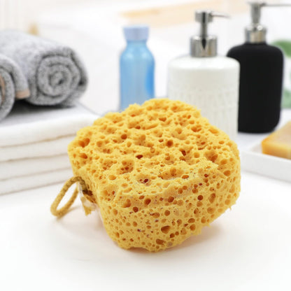 Bath Sponge, Foam Loofah, Shower Sponge for Body, Curvy, 3 Pack | Large Size, Lots of Lather, Bath Sponges for Shower, Body Scrubber for Bathing, Body Wash Women, Exfoliating Loofah Sponge